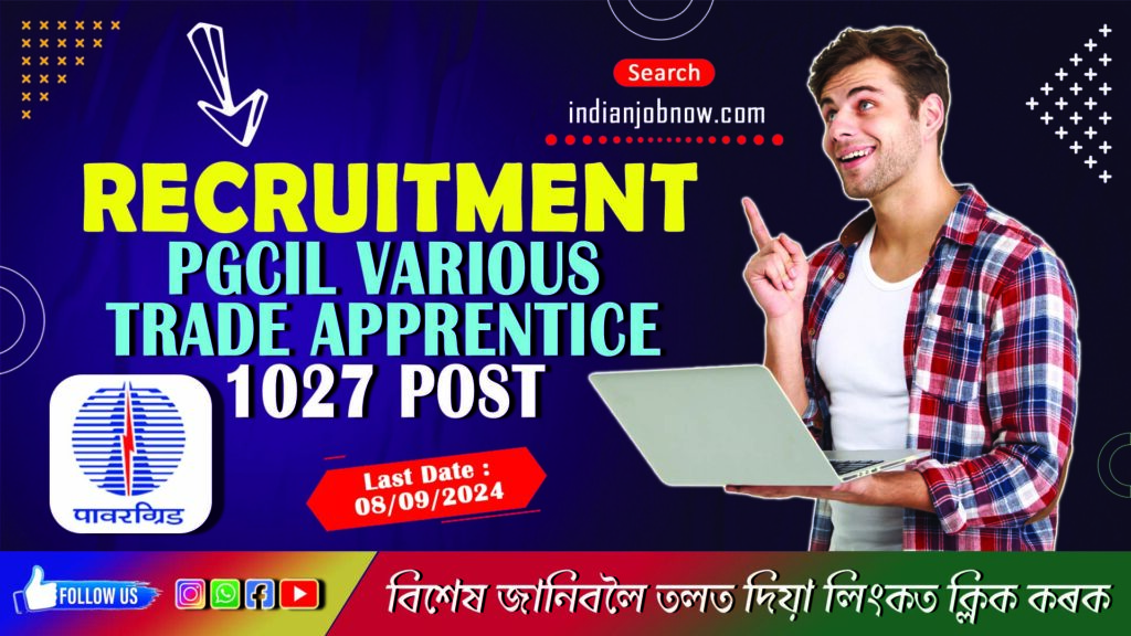 PGCIL Apprentices Online Form 2024 - 1027 Post Apply Online